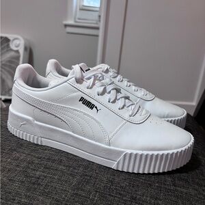 PUMA carina leather platform sneakers